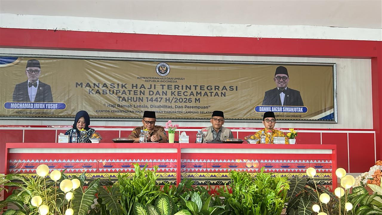 Perdana, Kementerian Haji & Umrah Kabupaten Lampung Selatan Laksanakan Manasik Haji Tahun 2026 M/1447 H